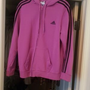 Adidas Kids Purple Full-Zip Hoodie